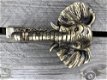 Prachtige deurklopper olifant, metaal brass messing. - 3 - Thumbnail