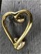 Prachtige messing deurklopper hartvorm , LOVE , liefde - 3 - Thumbnail