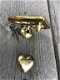 Prachtige messing deurklopper hartvorm , LOVE , liefde - 5 - Thumbnail