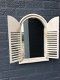 1 Spiegel venster met houten frame in Indische stijl - 5 - Thumbnail