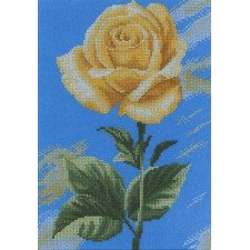 Borduurpakket LANARTE YELLOW ROSE NIEUW ! - 0