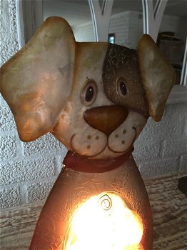 Honden lamp, decoratief, metaal ,hond - 4