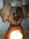Honden lamp, decoratief, metaal ,hond - 4 - Thumbnail