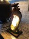 Lamp met haan, decoratief, metaal, mooie lamp , kado - 4 - Thumbnail