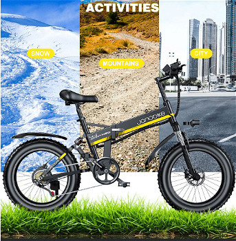JANOBIKE H20 Electric Bicycle 48V 1000W Motor 9.6Ah Battery - 2