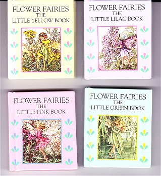 FLOWER FAIRIES, 4 LITTLE BOOKS (PINK, YELLOW, LILAC, GREEN) - Cicely Mary Barker - 0