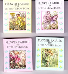 FLOWER FAIRIES, 4 LITTLE BOOKS (PINK, YELLOW, LILAC, GREEN) - Cicely Mary Barker