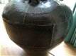Forse vloerstaande lamp op oud indonesische rijstekruik - 4 - Thumbnail