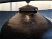 Prachtige lamp op oud indonesische rijstekruik, UNIEK - 4 - Thumbnail