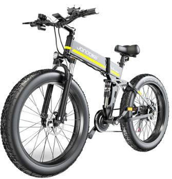 JANOBIKE H26 Electric Bicycle 48V 1000W Motor 12.8Ah Battery - 0