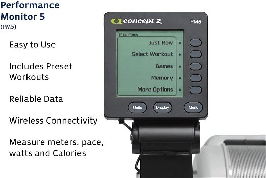 Concept2 MODEL D With Monitor PM5 Black - 0