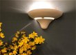 Wandlamp- terracotta steen -wit- W-29 - 7 - Thumbnail