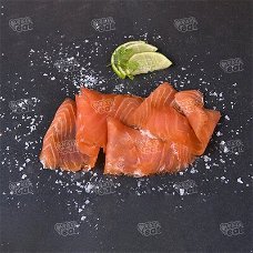 Koud Gerookte Zalm reepjes 250 gram 