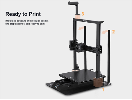 MINGDA Magician Pro 3D Printer, Auto Leveling Double Gears - 2