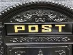 Postbus Londen, zwart gegoten aluminium - 4 - Thumbnail