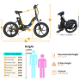 BK6 Electric Bike 48V 350W Motor 10Ah Battery Shimano 7 - 5 - Thumbnail