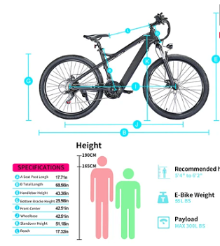 BK7 Electric Bike 48V 350W Motor 7.5Ah Battery - 4