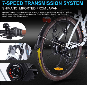 Bezior M2 Pro Electric Moped Bike 500W Motor 100km - 5