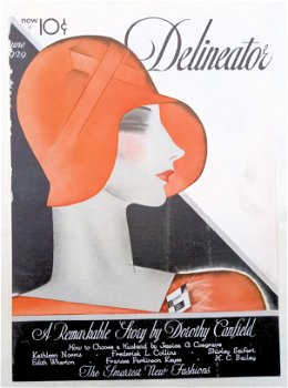 Art deco cover Delineator June 1929 Helen Dryden - 0