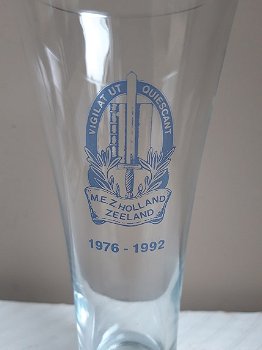 Glas Bierglas M.E. Zuid-Holland Zeeland Vigilat Ut Quiescant 1976-1992 - 0