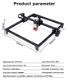 ZBAITU M37 FF80 10W CNC Laser Engraving Cutting Machine With - 2 - Thumbnail