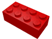 lego , losse blokjes 4 x2 , - 0 - Thumbnail