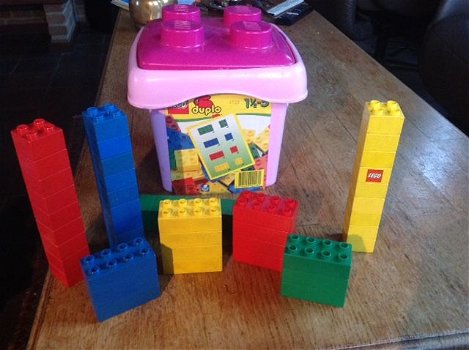 LEGO - DUPLO - in opbergbox, inhoud , zie foto - 5