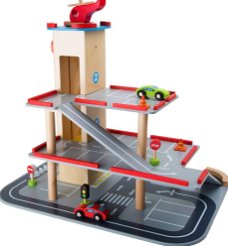 Houten parkeergarage | Helicopter platform | Tankstation