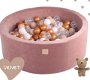 Teddy Bear Set VELVET Ballenbak met 250 ballen | 90x30 cm - 0 - Thumbnail