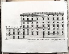 Palazzo Borghese 1655 G.B. Falda etsgravure 45,5 x 35,6 cm