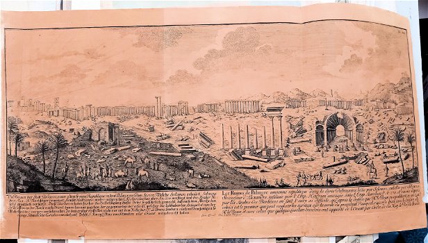 Die Ruinen der Statt Palmyra 1721 circa 72,5 x 37,5 cm - 0