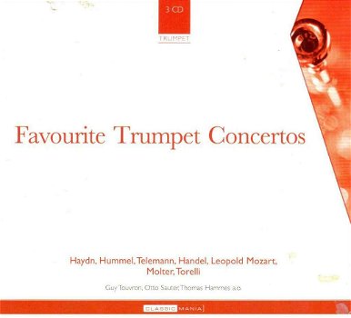 Guy Touvron en Andere - Favourite Trumpet Concertos (3 CD) Nieuw - 0