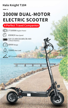 Halo Knight T104 Road Electric Scooter 52V 2000W - 3