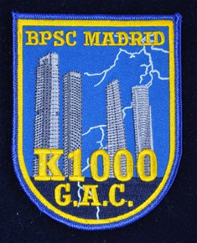 Politie patch BPSC Madrid Spanje K1000 G.A.C. - 0