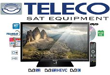 Teleco TEK 22D MINI TV22",DVB-S2/T2,DVD,9-32V,HEVC,M7 Fscan