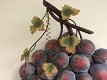 wanddecoratie XXL , wijn , druiven , druiventros metaal - 1 - Thumbnail
