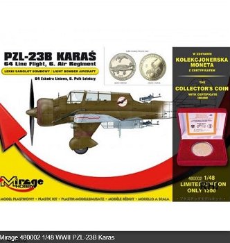 Mirage-Hobby 480002 PZL-23B Karaś 64. Eskadra Liniowa, 6. Pułk Lotniczy - 0