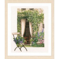 Borduurpakket LANARTE TUINRAAM NIEUW!