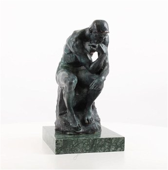 kado , de denker , brons , by RODIN, beeld - 3