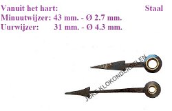 = Wijzers = pendule = 47570