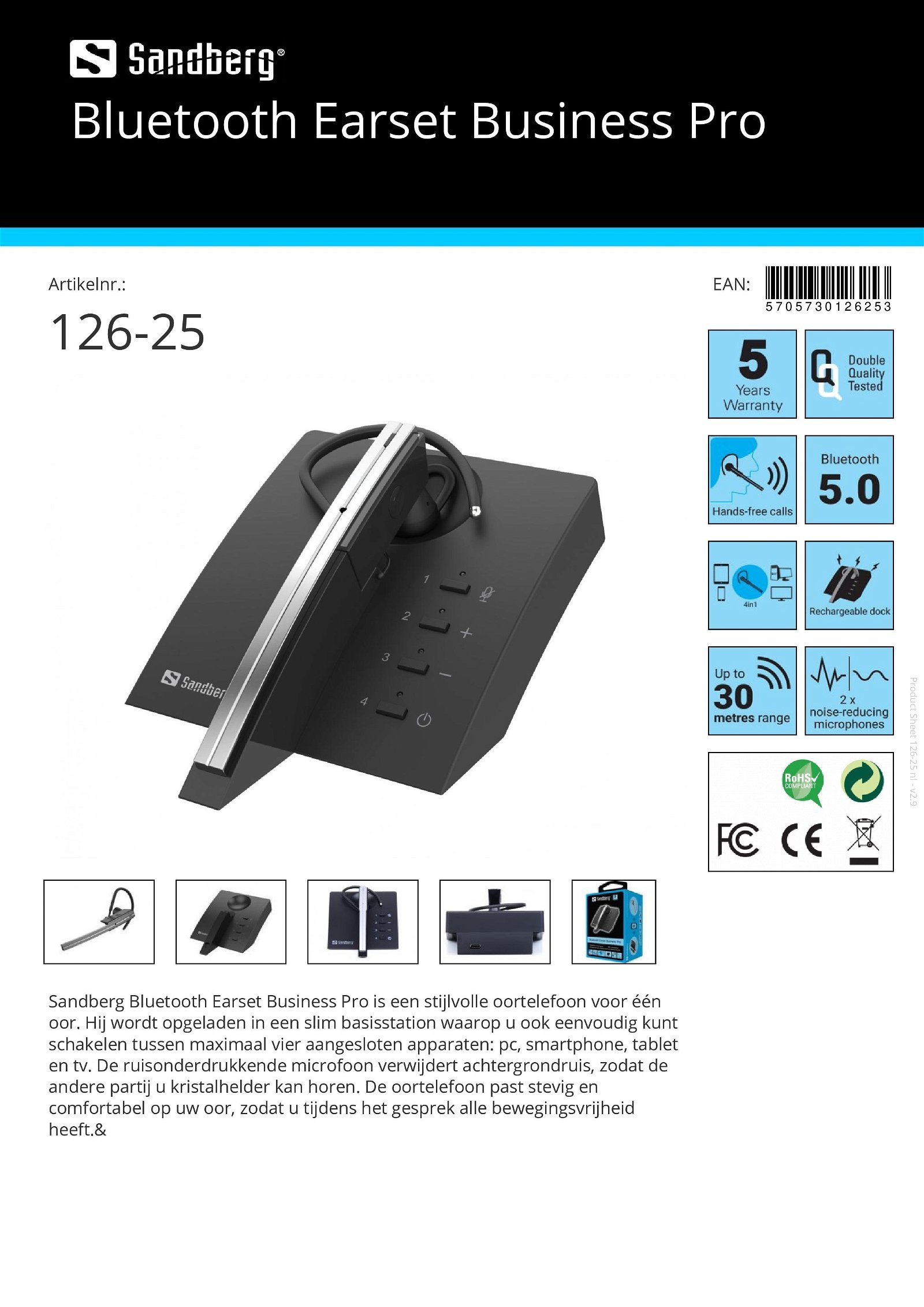 Bluetooth Earset Business Pro - nr. 1