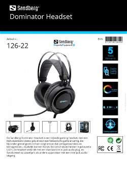 Dominator Headset stijlvolle gaming headset