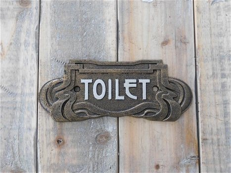 Toilet, wc , bord van het toilet , Art Nouveau stijl - 0