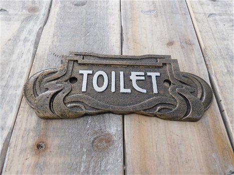 Toilet, wc , bord van het toilet , Art Nouveau stijl - 2