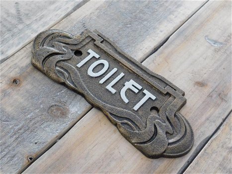 Toilet, wc , bord van het toilet , Art Nouveau stijl - 3