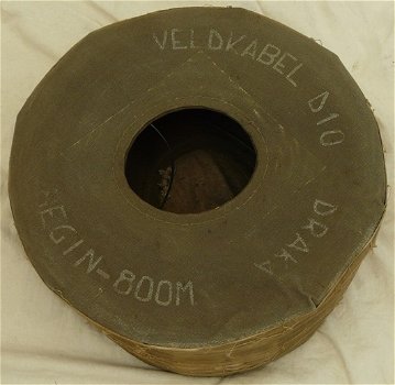 Veldkabel Rol / Field Wire Dispencer ''Donut Roll'', type: MX-6894/TT, US Army, jaren'60/'70.(Nr.1) - 0