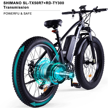 Niubility B26 Electric Bicycle 48V 12.5Ah Battery 1000W - 5