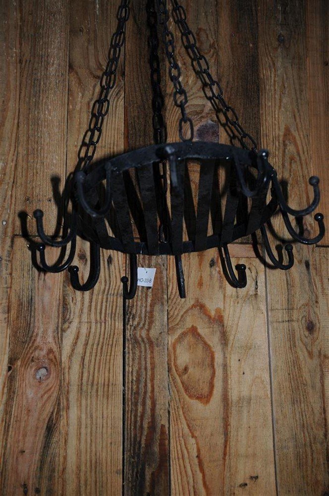 Hanger-ijzeren krans met 12 haken - kruidenrek. - Afbeelding 2