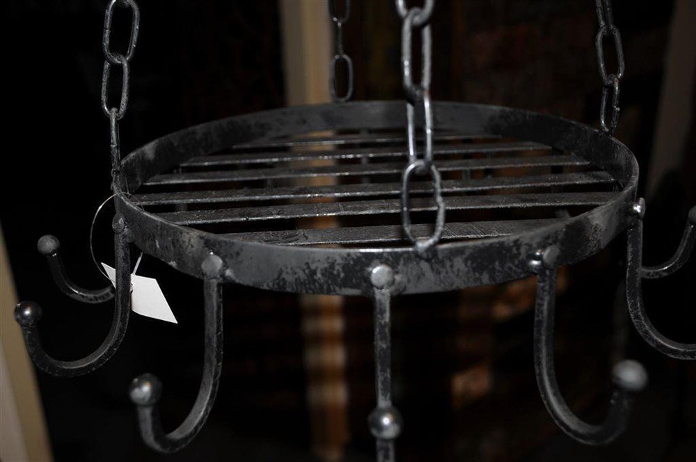 Hanger-ijzeren krans met 12 haken - kruidenrek. - Afbeelding 3