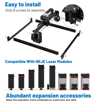 NEJE 3 Pro E30130 5.5W Laser Engraver Cutter, H4944 Honeycomb Panel - 2